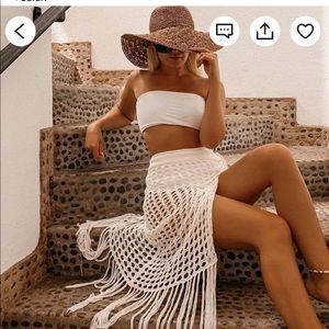 Crochet White Coverup